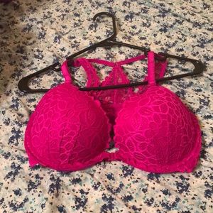 PINK date lightly lined bra! 36D NWOT!!
